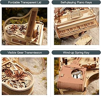 Amazon.com: ROKR 3D Puzzles for Adults Cello+Piano Model Kit